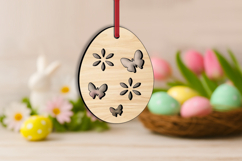 SVG Easter Egg Butterfly Laser Ornament Present Gift Holiday Product Image 1