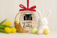 SVG Easter Egg Gift Card Holder Laser Present Rabbits Bunny Product Image 1