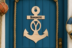 SVG Family Letter Y Door Hanger Sea Alphabet Anchor Nautical Product Image 1
