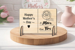 SVG Happy Mother's Day Post Card Gift Laser Present Grandma Product Image 1