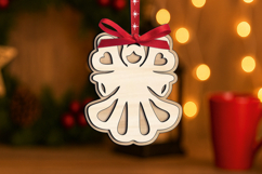 SVG Holy Angel Christmas Ornament Laser Festivities Present Product Image 1