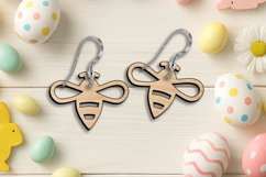 SVG Laser Bee Easter Earring Accessory Gift Wasp Home Insect Product Image 1