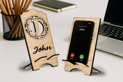 SVG Letter J Fleur-de-lis Holder Phone Monogram Alphabet Product Image 1