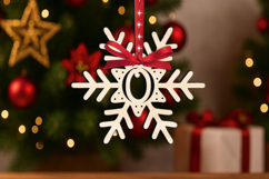 SVG Letter O Holiday Christmas Ornament Alphabet Monogram Product Image 1