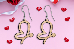SVG Love Butterfly Earrings Valentine Laser Romantic Gift Product Image 1