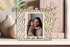 SVG Tropic Design Nana and Me Photo Frame Laser Gift Home Product Image 1
