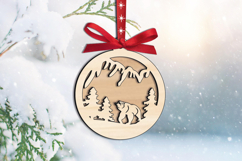 SVG Winter Fairy Tale Merry Christmas Ornament Laser Gift Product Image 1