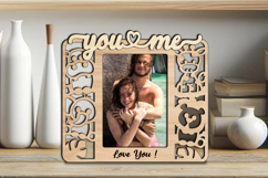 SVG You and Me Frame Photo Love Romantic Gift Africa Animals Product Image 1