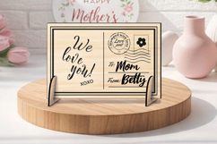 We Love You Mom Mother Day SVG Post Card Present Laser Gift Product Image 1