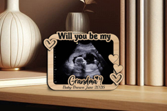 Will You be my Grandma Ultrasound Sonogram Baby Magnet SVG Product Image 1