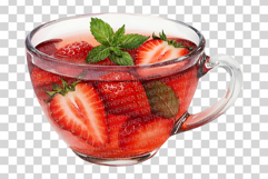 Strawberry Drink | Watercolor Fruit Summer Smoothie Tea Cafe Product Image 10