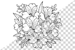 Flower Coloring Page | botanical floral rose tulip sunflower Product Image 10
