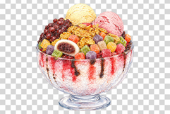 Korean Summer Health Food | Watercolor Cuisine Clipart PNG Product Image 10