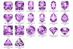 Purple Gemstone | Watercolor ClipArt PNG Jewel Crystal Cryst Product Image 7