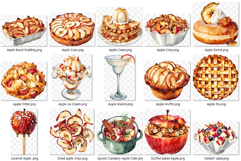 Apple Dessert PNG | Watercolor apple pie cake pastry sweet Product Image 8