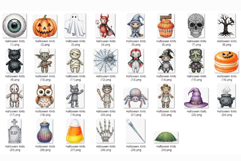 Halloween Knits | Doll spooky Texture Cute pumpkin ghost PNG Product Image 7