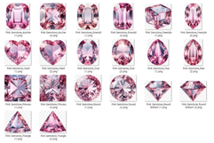 Pink Gemstone | Watercolor ClipArt PNG Jewel Crystal Crystal Product Image 6