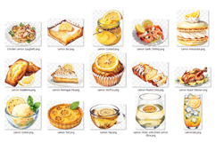 Lemon Deesert | food clipart cake tart pie macaron muffin Product Image 5