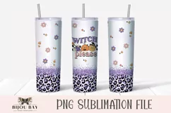 Halloween Tumbler Wrap Sublimation PNG - Witch Please Product Image 1