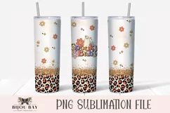 Halloween Tumbler Wrap Sublimation PNG - Spooky Babe Product Image 1