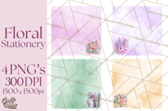 Bookish Blooms Floral Reading &amp; Stationery PNG Clipart Product Image 1