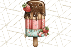 Summer Popsicle Treats Clipart PNG Graphics Product Image 2