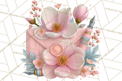 Bookish Blooms Floral Reading &amp; Stationery PNG Clipart Product Image 4
