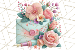 Bookish Blooms Floral Reading &amp; Stationery PNG Clipart Product Image 2