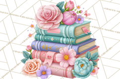 Bookish Blooms Floral Reading &amp; Stationery PNG Clipart Product Image 3
