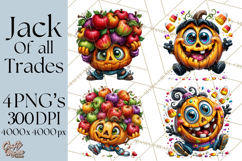 Funny Jack O Lantern Halloween PNG Clipart Product Image 1