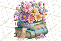 Bookish Blooms Floral Reading &amp; Stationery PNG Clipart Product Image 4