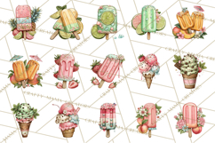 Summer Popsicle Treats Clipart PNG Graphics Product Image 5