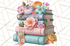 Bookish Blooms Floral Reading &amp; Stationery PNG Clipart Product Image 5