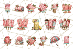 Summer Popsicle Treats Clipart PNG Graphics Product Image 7