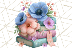 Bookish Blooms Floral Reading &amp; Stationery PNG Clipart Product Image 2
