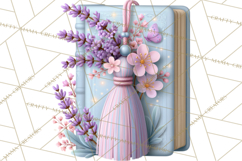 Bookish Blooms Floral Reading &amp; Stationery PNG Clipart Product Image 4