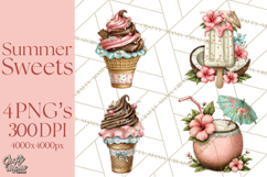 Summer Popsicle Treats Clipart PNG Graphics Product Image 1