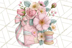 Bookish Blooms Floral Reading & Stationery PNG Clipart Product Image 4