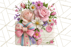 Bookish Blooms Floral Reading &amp; Stationery PNG Clipart Product Image 5