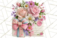 Bookish Blooms Floral Reading & Stationery PNG Clipart Product Image 5