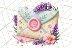 Bookish Blooms Floral Reading &amp; Stationery PNG Clipart Product Image 2