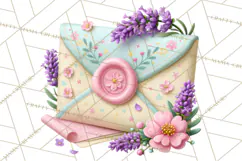 Bookish Blooms Floral Reading & Stationery PNG Clipart Product Image 2