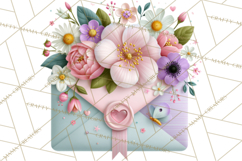 Bookish Blooms Floral Reading &amp; Stationery PNG Clipart Product Image 3