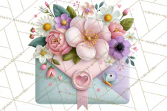 Bookish Blooms Floral Reading & Stationery PNG Clipart Product Image 3