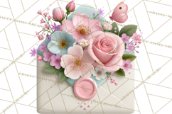 Bookish Blooms Floral Reading &amp; Stationery PNG Clipart Product Image 4