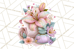 Bookish Blooms Floral Reading &amp; Stationery PNG Clipart Product Image 5