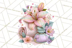 Bookish Blooms Floral Reading & Stationery PNG Clipart Product Image 5