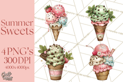 Summer Popsicle Treats Clipart PNG Graphics Product Image 1
