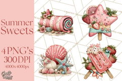 Summer Popsicle Treats Clipart PNG Graphics Product Image 1
