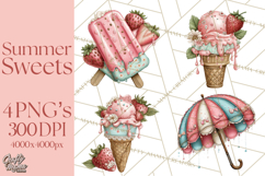 Summer Popsicle Treats Clipart PNG Graphics Product Image 1